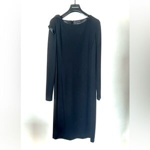 Emporio Armani black midi dress